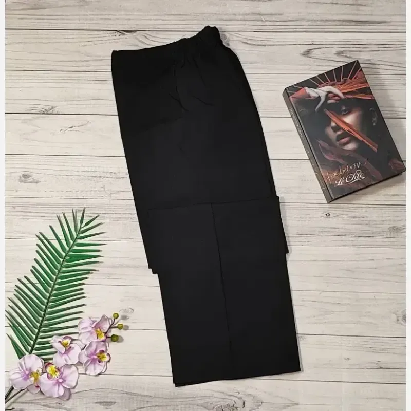 شلوار بارداری کرپ دابل مازراتی مدل بگ سایز 44 تا 50