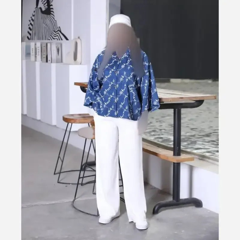 شومیز گلدوزی شده جنس پارچه صوفیا فری سایز مدل دالیا