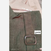 مانتو سگگ دار کامیلا جنس شانتون طرح درختی فری سایز