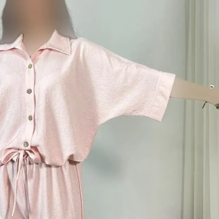 ست شومیز و شلوار زنانه پارچه لینزی