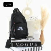 کیف مردانه روزمره پارچه ای طوسی ابعاد 30x17x8 سانتیمتر
