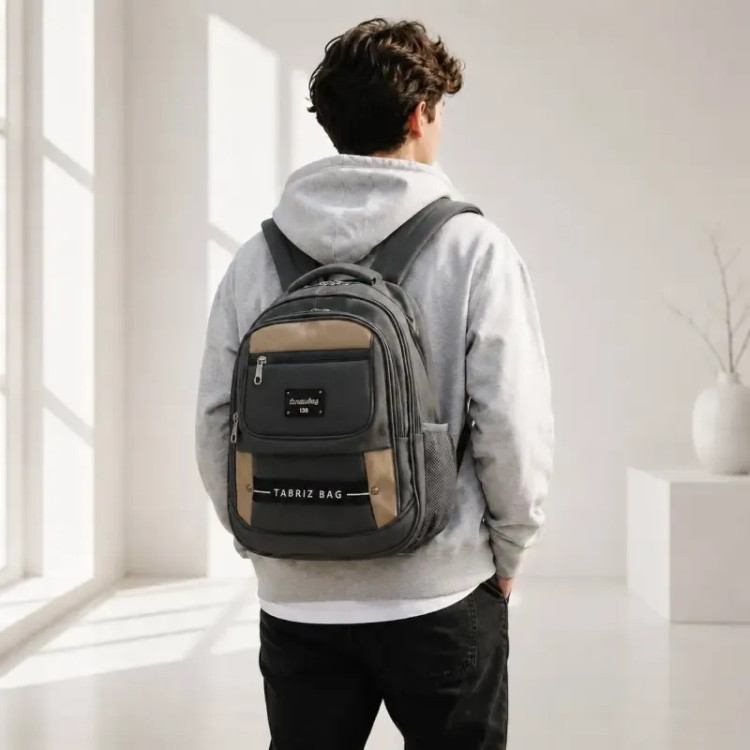 کوله پشتی برزنت مدرسه و دانشگاه مناسب ابعاد 35 در 45 سانتیمتر