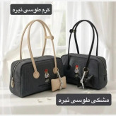 کیف زنانه روزمره پارچه ای طرح کنف با آستر ساتن
