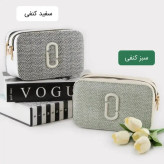 کیف پاسپورتی چرم مصنوعی زیپدار اسپرت روزمره بند بلند دو جیب بیرونی