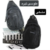 کیف دوشی اسپرت مردانه پارچه ای با بند بلند و سه جیب بیرونی