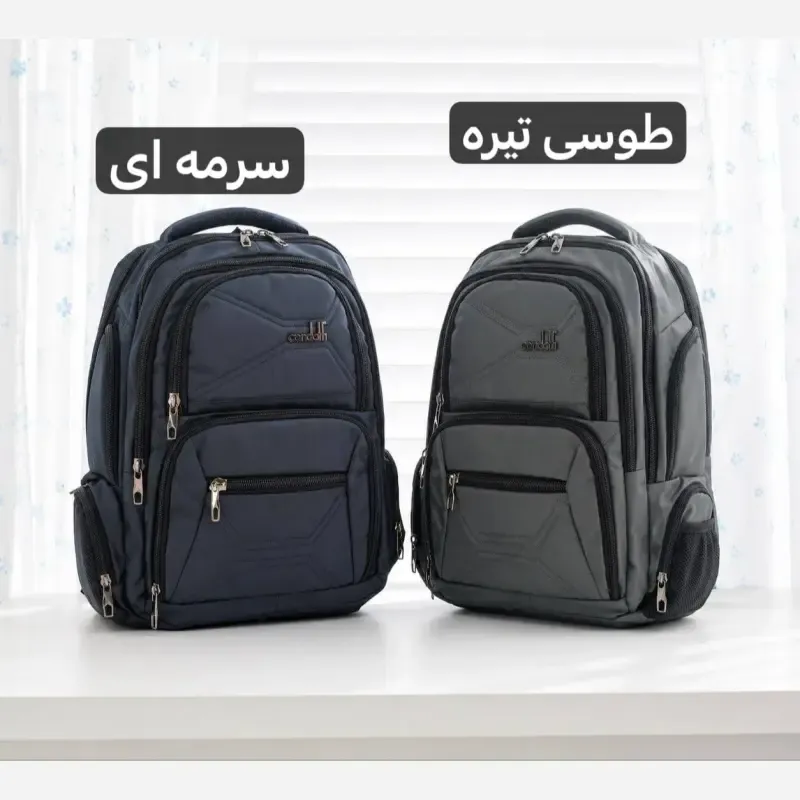 کوله پشتی برزنت روزمره و مدرسه دانشگاه جیب دار