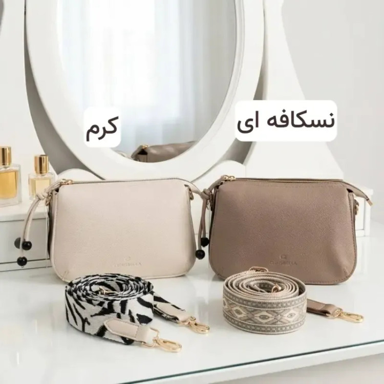کیف پاسپورتی زنانه چرم مصنوعی روزمره و مجلسی بند بلند