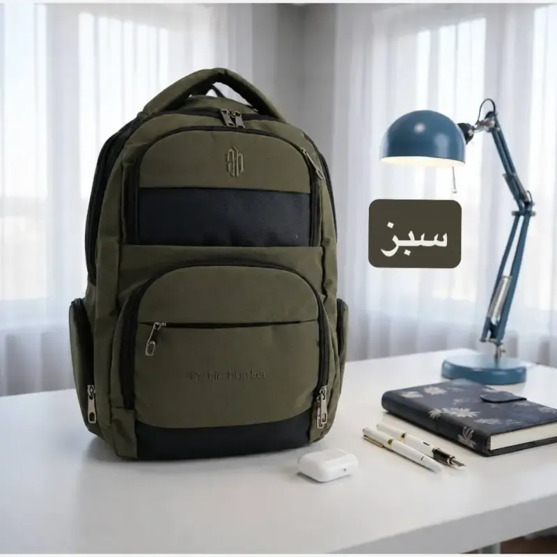 کوله پشتی کتانی اسپرت مدرسه و دانشگاه ابعاد 50 در 30 سانتیمتر